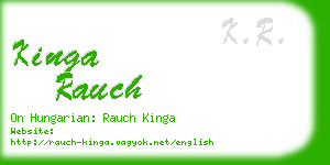 kinga rauch business card